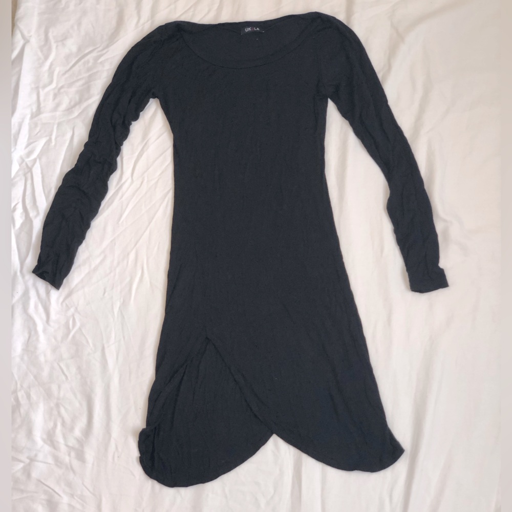 Black Dress with slit on both sides